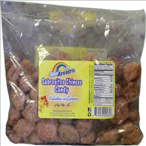 Sabrosito Chinese Candy Lemon Flavor 1-lbs Bag (Single Bag)
