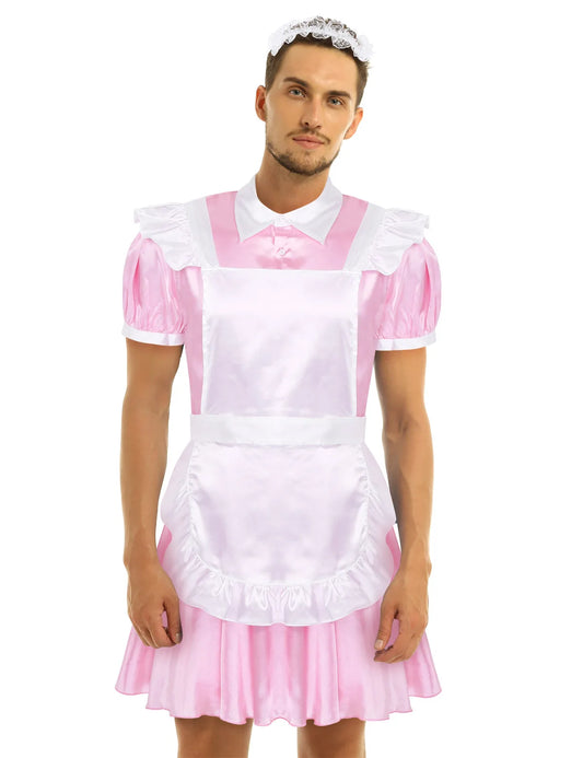 Men’s Sissy Maid Cosplay Costume