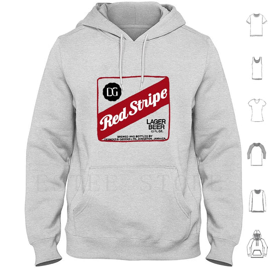 Red Stripe Beer Hoodie Tee