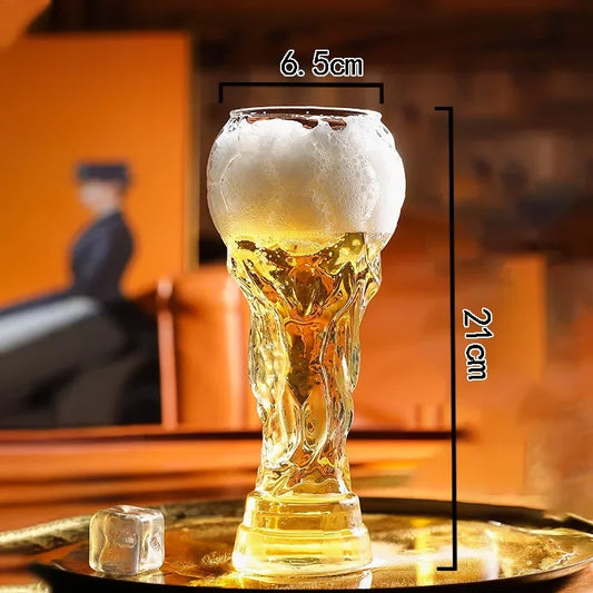 Trophy Shape Textured Beer Mug
