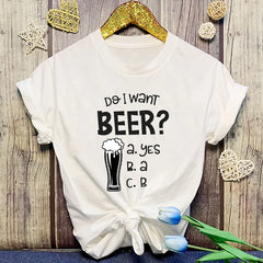 beer decent girls t-shirt