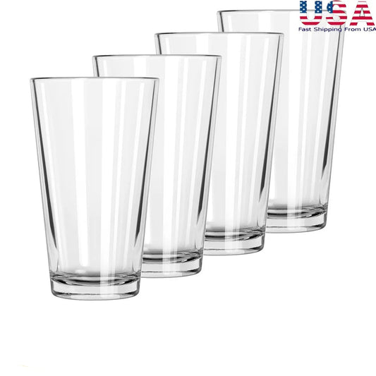 4-Pack Clear Pint Glasses