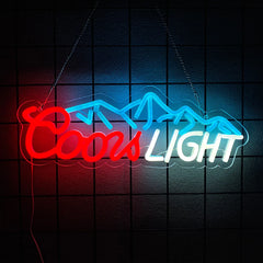 Coors Light Neon Signs for Wall Decor