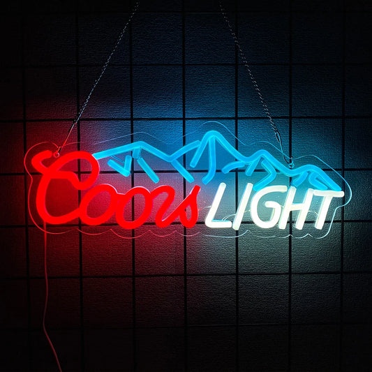 Coors Light Neon Wall Sign