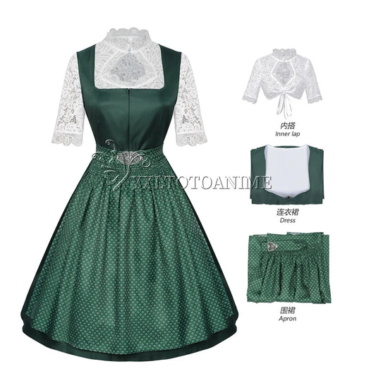 Women’s Red Oktoberfest Dirndl Dress