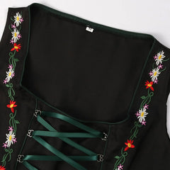German Oktoberfest Dirndl Maid Dress Bavarian Traditional Beer Girl Outfits Performance Halloween Carnival Cosplay Costume
