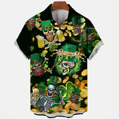 Harajuku Beer Festival Shirt – Funny Drunk Beer Cartoon 3D Hawaiian Tee