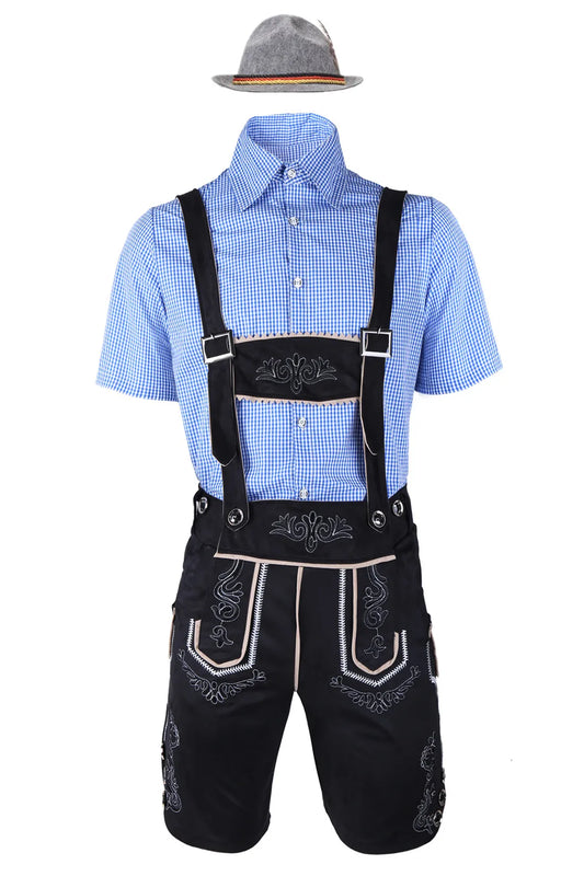 Men Oktoberfest Lederhosen Costume Set