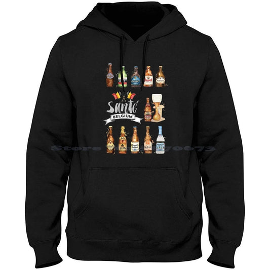 Belgian Beer Watercolor Hoodie Tee