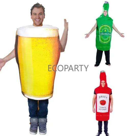 Beer Ketchup Halloween Cosplay Costume