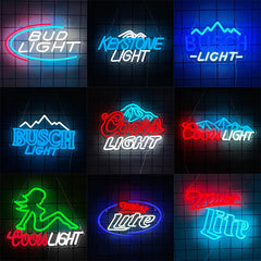 Coors Light Neon Signs for Wall Decor