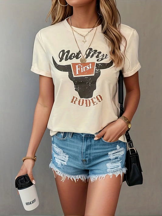 Rodeo Steer Skull Graphic Tee