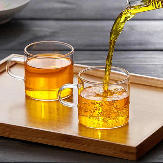 Transparent Borosilicate Glass Coffee Cups