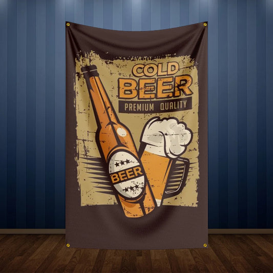 3X5Ft Beer Bar Wall decoration background Flag For Decor