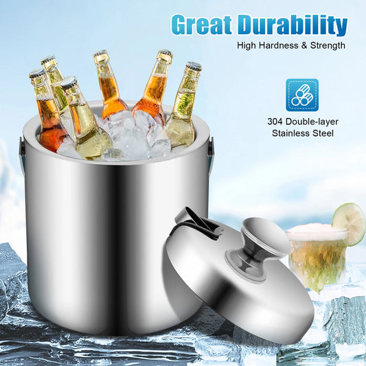 Stainless Steel Insulated Ice Bucket