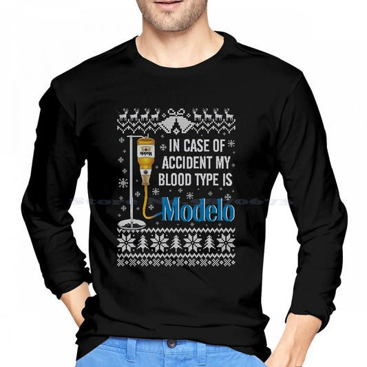 Funny Beer Blood Type Hoodie Tee