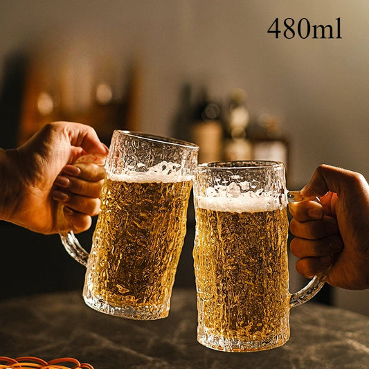 Large Crystal Glacier Beer Glass