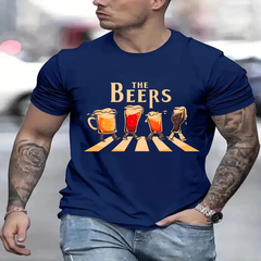 Beer Print Men's T-Shirt