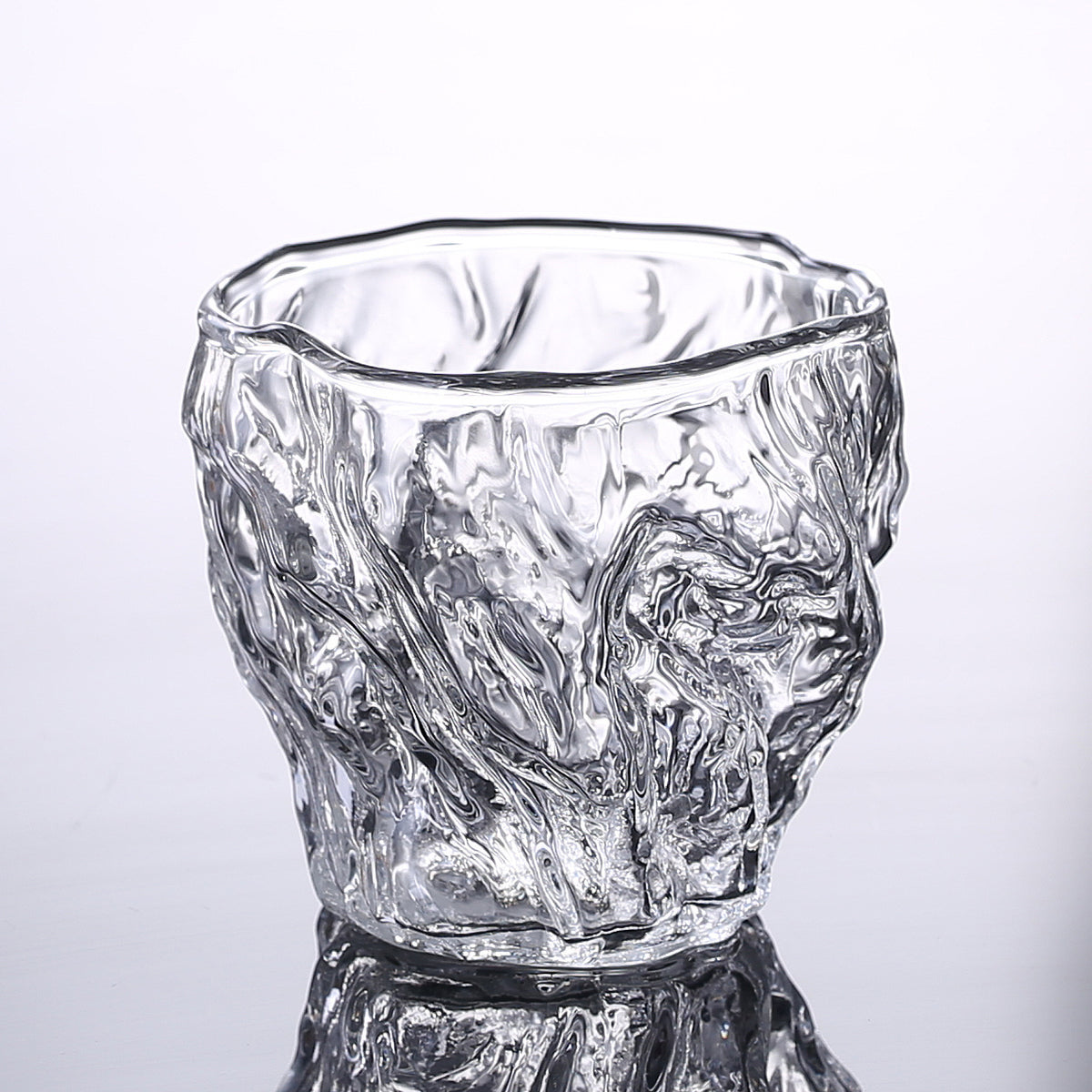 Hand Made Hammered Grain Heat-resistant Glass Fair Cup