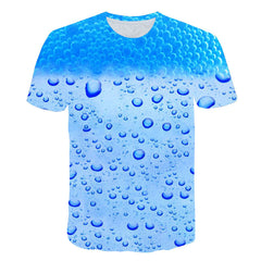 Beer Cola Bubble Print T-Shirt