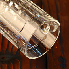 Beautifully brought a transparent glass beer mug