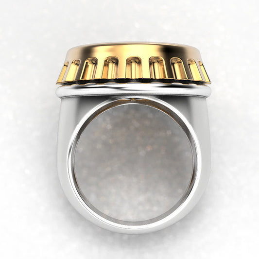 Creative beer bottle cap ring