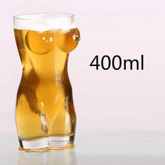 Creative Transparent Glass Beer Mug Human Body Cup Drink Cup Bar Nightclub Macho Beauty