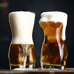 Creative Transparent Glass Beer Mug Human Body Cup Drink Cup Bar Nightclub Macho Beauty