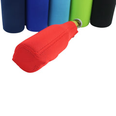 Neoprene Beer Bottle Protective Bottle Cooler Custom Neoprene Red Wine Cooler 330ML Zipper Cooler