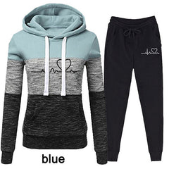 Casual Tracksuit Women Two Piece Set Suit Female Hoodies