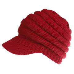 Women Ponytail Beanies Autumn Winter Hats Female Soft Knitting Caps Warm Ladies Skullies