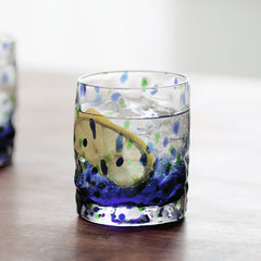 Colorful Starry Night Glow Glass Cup