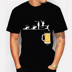 Graphic Hip-hop Men's And Women's T-shirt Beer Men's T-shirt Street Wear Harajuku T-shirt