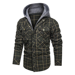 Men Warm Jacket Fleece Thick Autumn Winter Detachable Hoodies Jackets Men Slim Fit Men Clothing