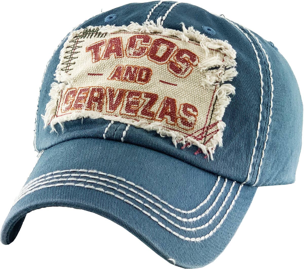 TACOS AND CERVEZAS Vintage Ballcap