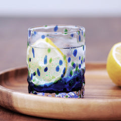 Colorful Starry Night Glow Glass Cup