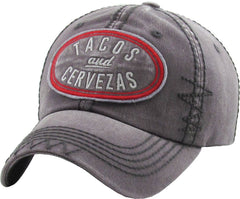 Tacos And Cervezas Vintage Ballcap