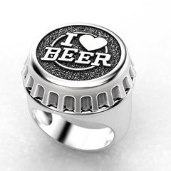 Creative beer bottle cap ring