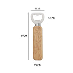 Wooden Handle Stainless Steel Beer Bottle Opener