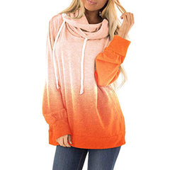 Two-colored fashion hoodies for women