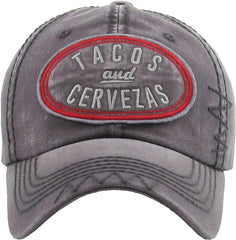 Tacos And Cervezas Vintage Ballcap