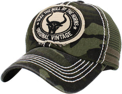 Bull Vintage Meshback Ballcap