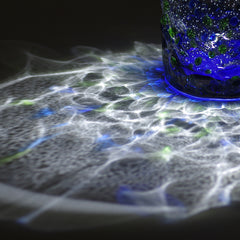 Colorful Starry Night Glow Glass Cup