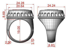 Creative beer bottle cap ring