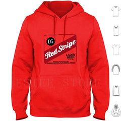 Red Stripe Beer Hoodie Tee