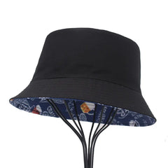 Reversible Beer Print Bucket Hat