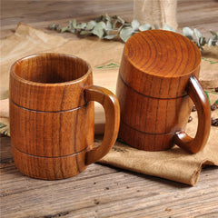 Large Wooden Beer Mug Tankard