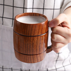 Large Wooden Beer Mug Tankard