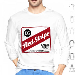 Red Stripe Beer Hoodie Tee