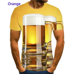 3D Beer Bubble Graphic Tee